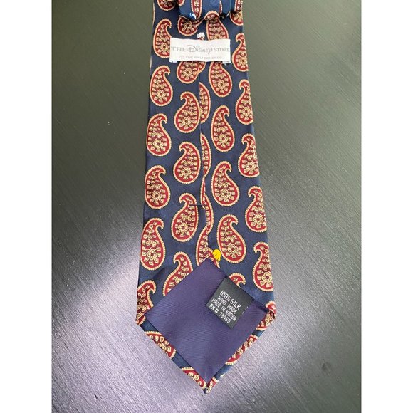 MICKEY MOUSE TIE - Donald Duck - Goofy - Pluto - Paisley - Vintage 59" x 3 1/2" - Picture 3 of 6